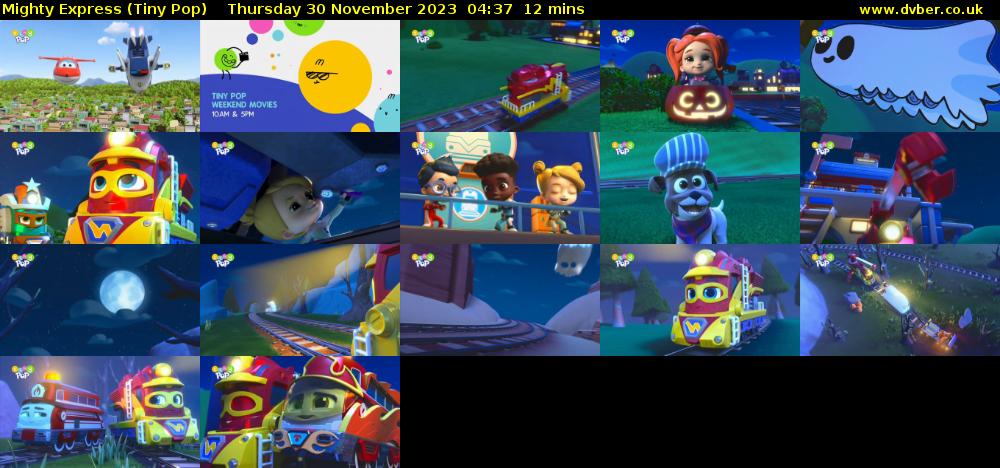 Mighty Express (Tiny Pop) Thursday 30 November 2023 04:37 - 04:49