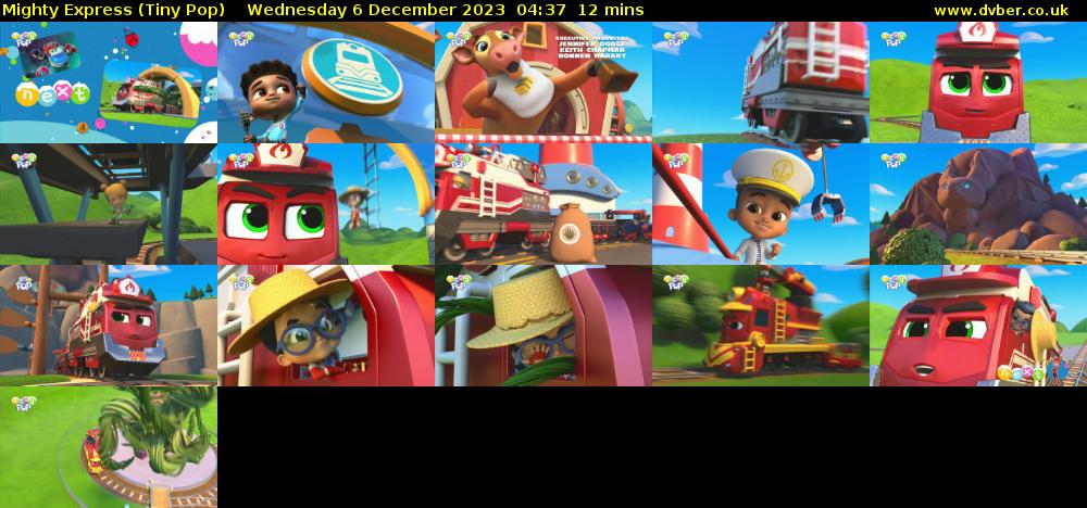 Mighty Express (Tiny Pop) Wednesday 6 December 2023 04:37 - 04:49