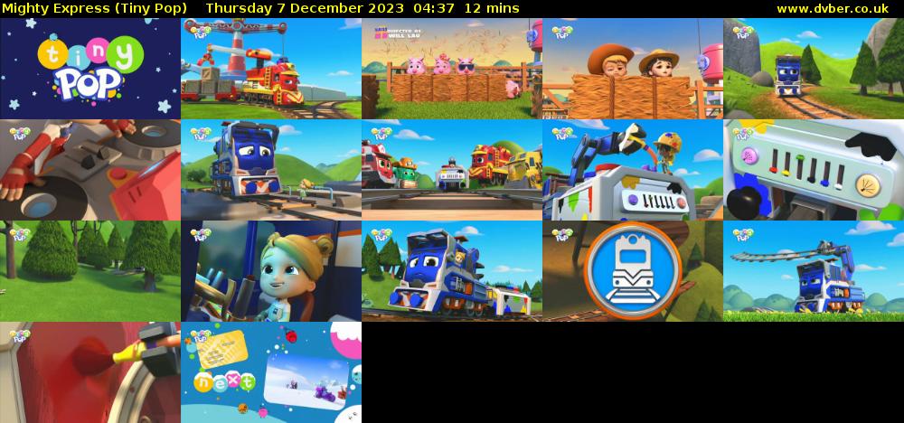Mighty Express (Tiny Pop) Thursday 7 December 2023 04:37 - 04:49