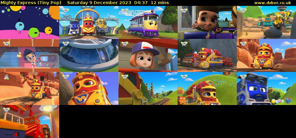 Mighty Express (Tiny Pop) Saturday 9 December 2023 04:37 - 04:49
