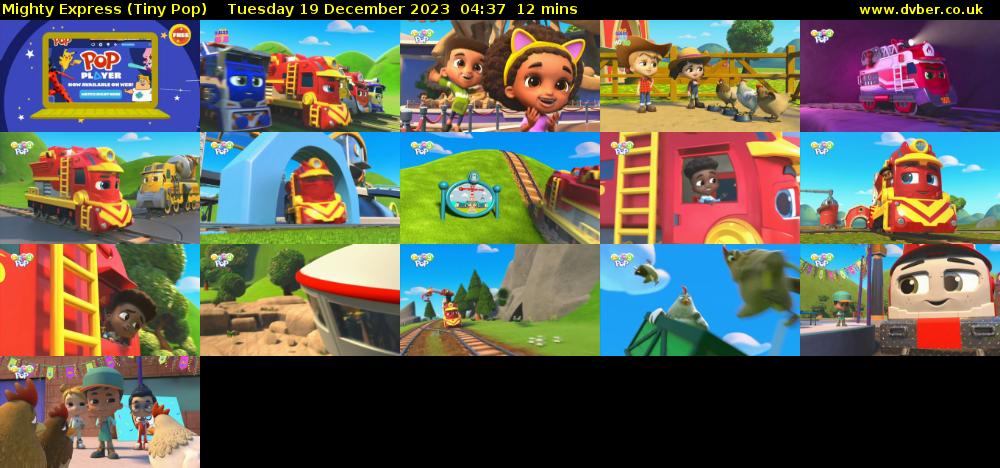 Mighty Express (Tiny Pop) Tuesday 19 December 2023 04:37 - 04:49