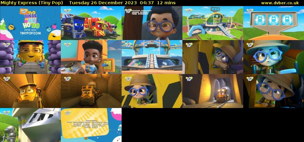 Mighty Express (Tiny Pop) Tuesday 26 December 2023 04:37 - 04:49