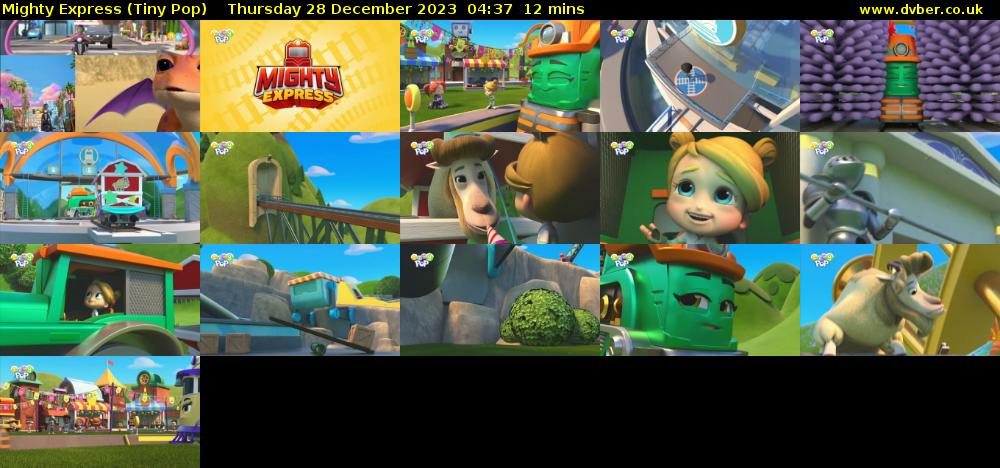 Mighty Express (Tiny Pop) Thursday 28 December 2023 04:37 - 04:49