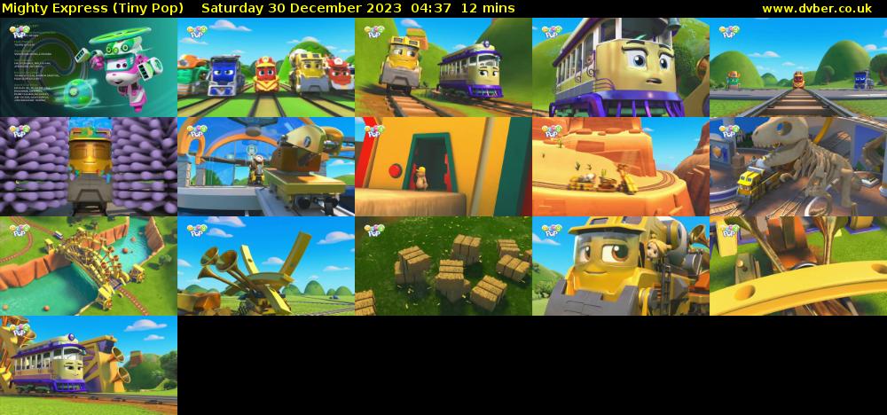 Mighty Express (Tiny Pop) Saturday 30 December 2023 04:37 - 04:49