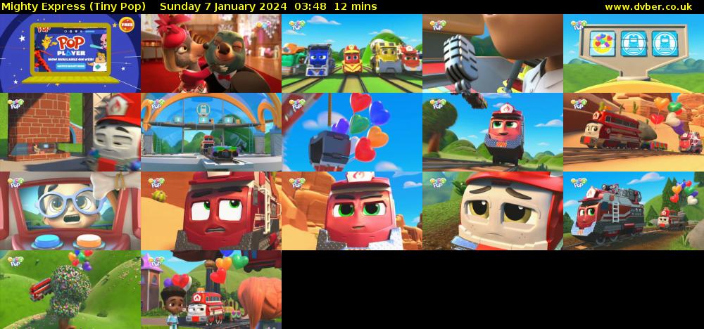 Mighty Express (Tiny Pop) Sunday 7 January 2024 03:48 - 04:00