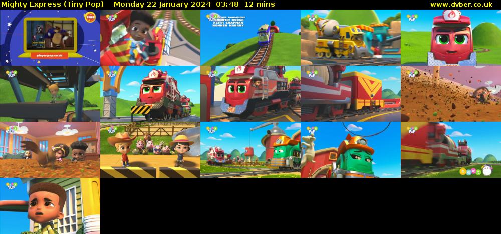 Mighty Express (Tiny Pop) Monday 22 January 2024 03:48 - 04:00