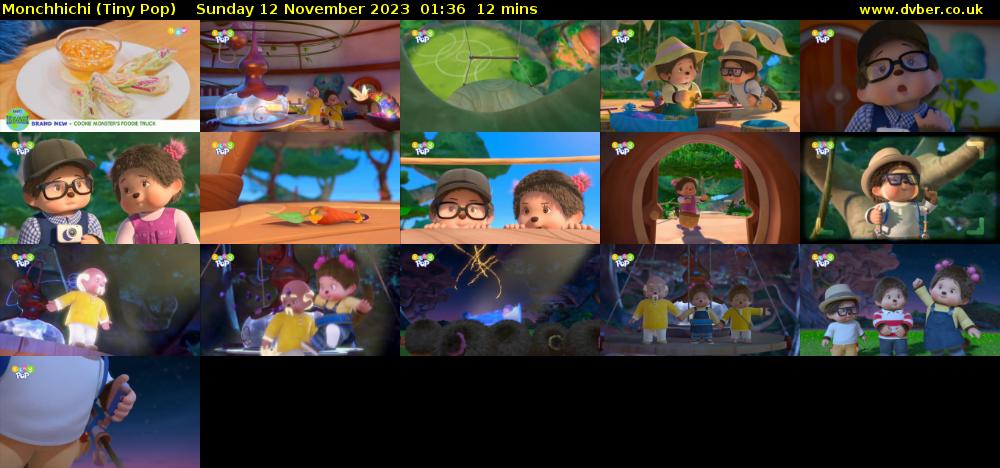Monchhichi (Tiny Pop) Sunday 12 November 2023 01:36 - 01:48