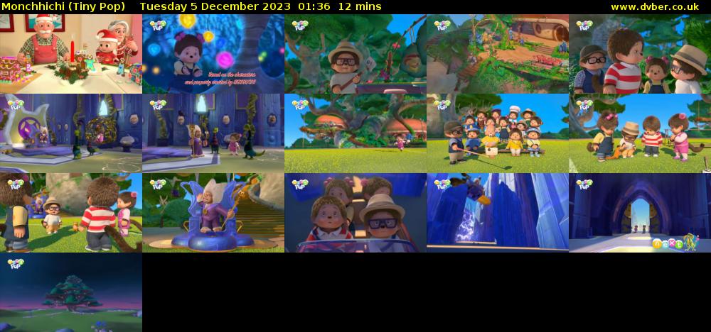 Monchhichi (Tiny Pop) Tuesday 5 December 2023 01:36 - 01:48