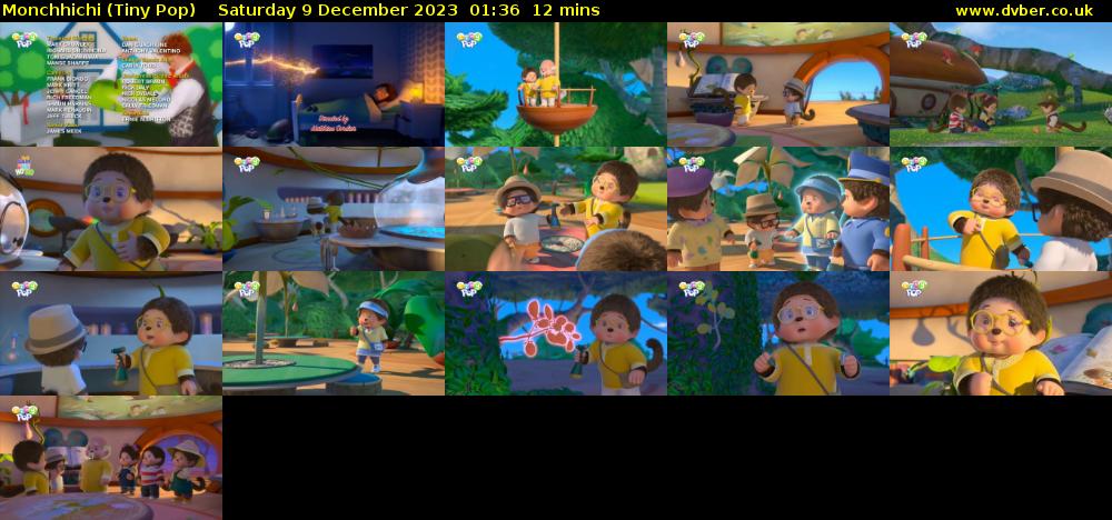 Monchhichi (Tiny Pop) Saturday 9 December 2023 01:36 - 01:48