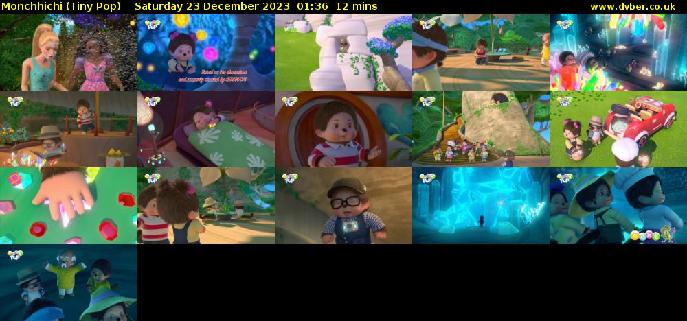Monchhichi (Tiny Pop) Saturday 23 December 2023 01:36 - 01:48