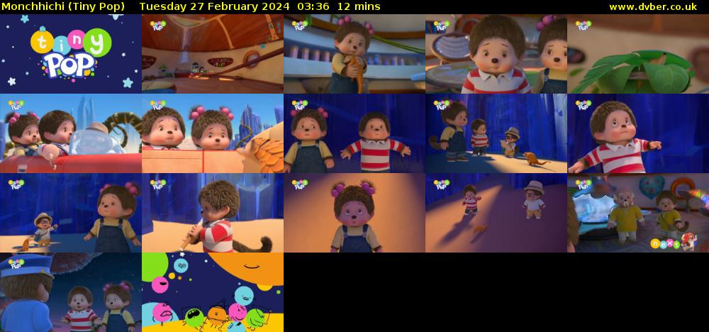 Monchhichi (Tiny Pop) Tuesday 27 February 2024 03:36 - 03:48