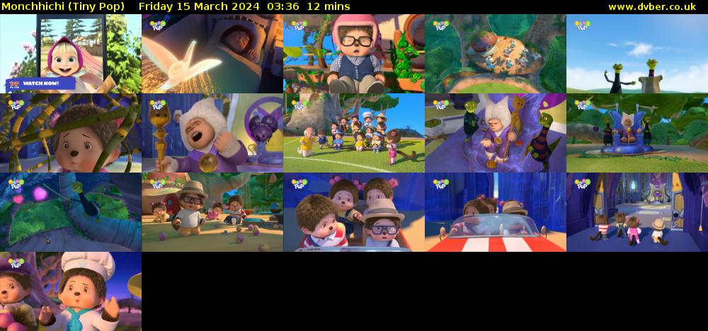 Monchhichi (Tiny Pop) Friday 15 March 2024 03:36 - 03:48