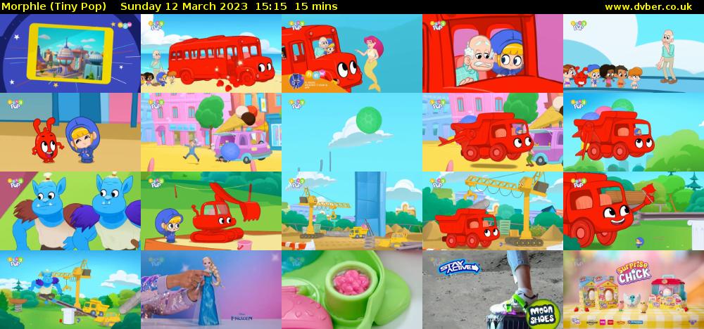Morphle (Tiny Pop) Sunday 12 March 2023 15:15 - 15:30