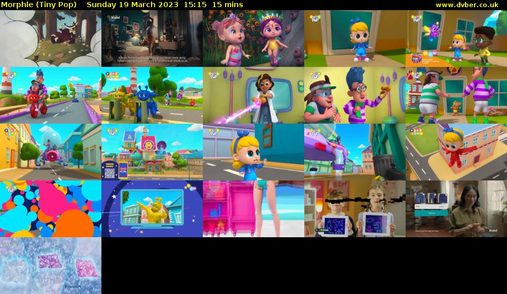 Morphle (Tiny Pop) Sunday 19 March 2023 15:15 - 15:30