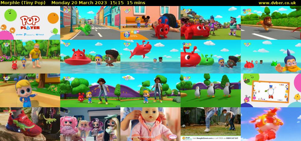 Morphle (Tiny Pop) Monday 20 March 2023 15:15 - 15:30