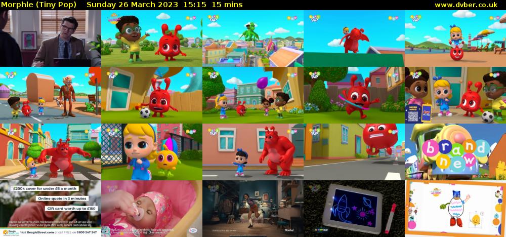 Morphle (Tiny Pop) Sunday 26 March 2023 15:15 - 15:30