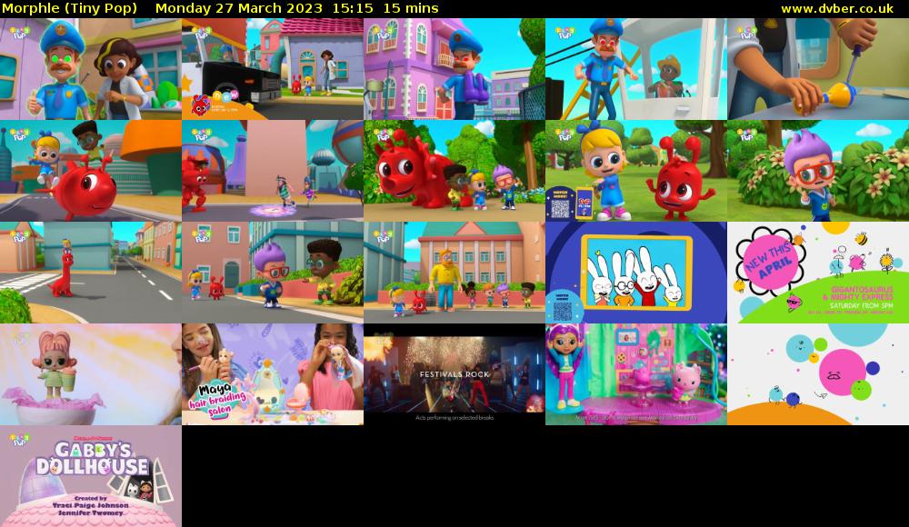 Morphle (Tiny Pop) Monday 27 March 2023 15:15 - 15:30