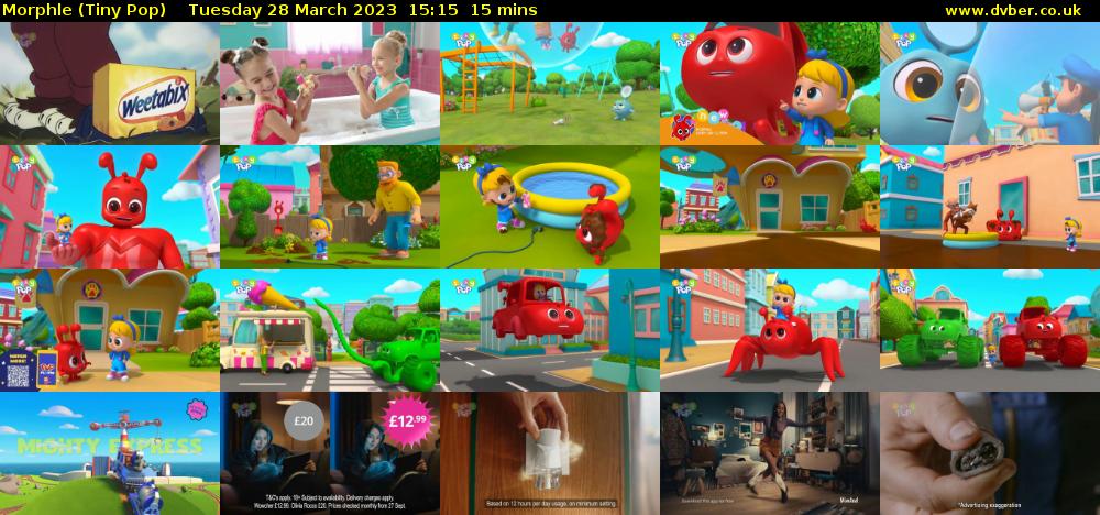 Morphle (Tiny Pop) Tuesday 28 March 2023 15:15 - 15:30