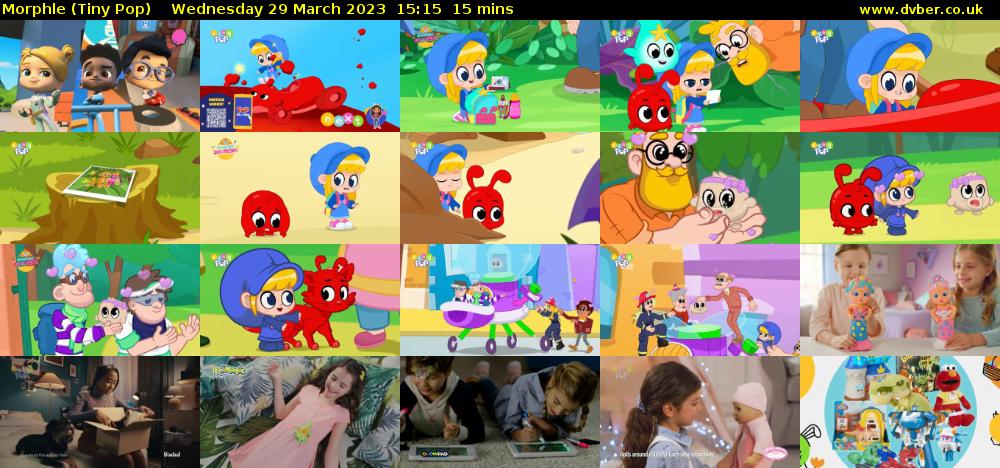 Morphle (Tiny Pop) Wednesday 29 March 2023 15:15 - 15:30