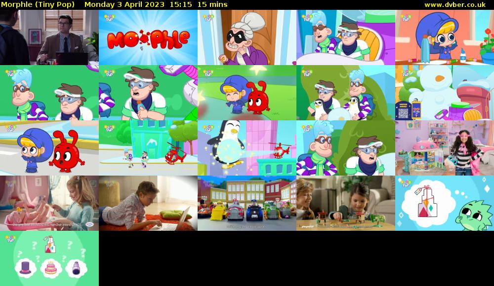 Morphle (Tiny Pop) Monday 3 April 2023 15:15 - 15:30