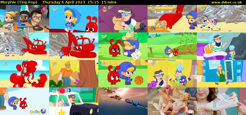 Morphle (Tiny Pop) Thursday 6 April 2023 15:15 - 15:30