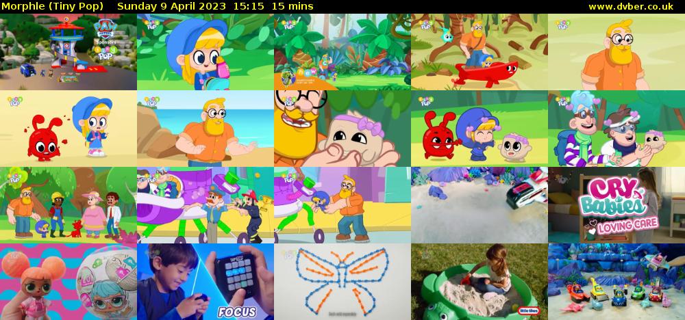 Morphle (Tiny Pop) Sunday 9 April 2023 15:15 - 15:30