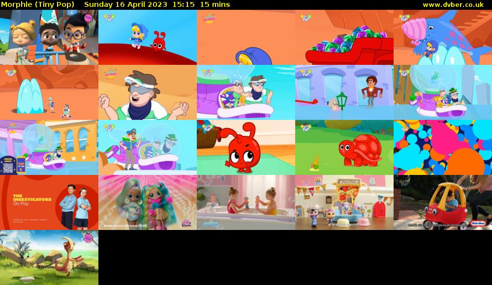 Morphle (Tiny Pop) Sunday 16 April 2023 15:15 - 15:30