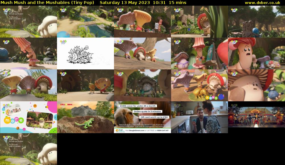 Mush Mush and the Mushables (Tiny Pop) Saturday 13 May 2023 10:31 - 10:46