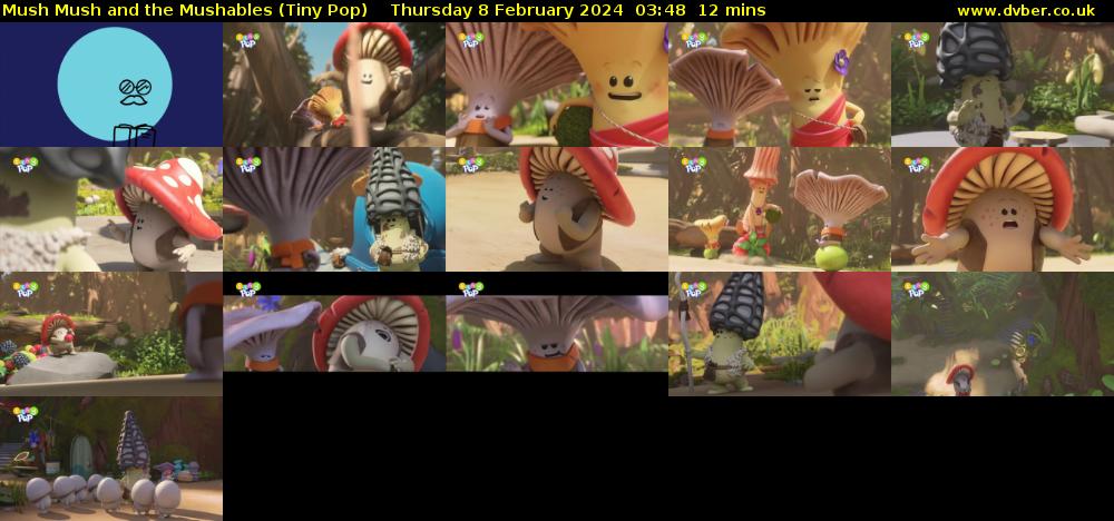 Mush Mush and the Mushables (Tiny Pop) Thursday 8 February 2024 03:48 - 04:00