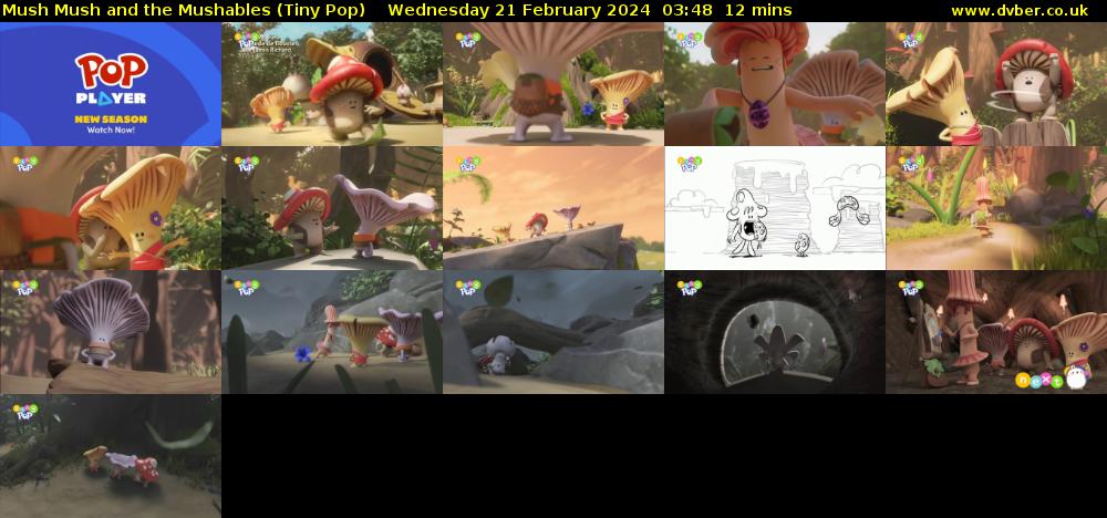 Mush Mush and the Mushables (Tiny Pop) Wednesday 21 February 2024 03:48 - 04:00