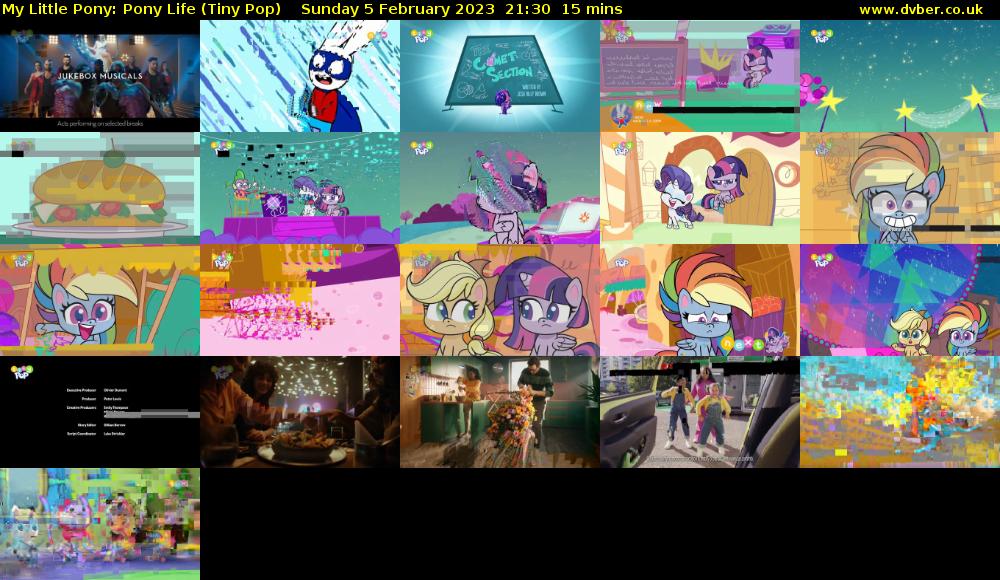 My Little Pony: Pony Life (Tiny Pop) Sunday 5 February 2023 21:30 - 21:45