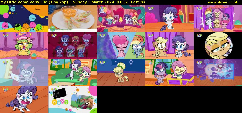 My Little Pony: Pony Life (Tiny Pop) Sunday 3 March 2024 01:12 - 01:24