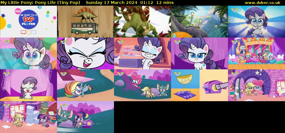 My Little Pony: Pony Life (Tiny Pop) Sunday 17 March 2024 01:12 - 01:24