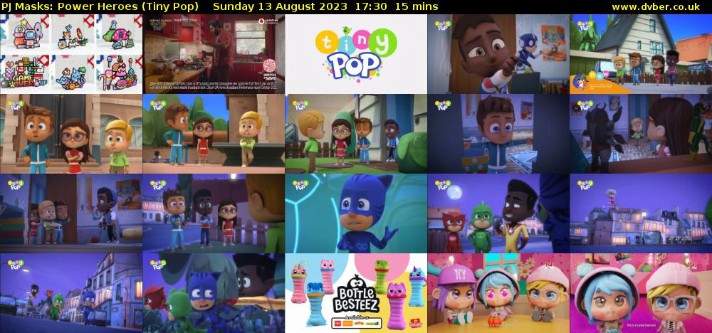 PJ Masks: Power Heroes (Tiny Pop) Sunday 13 August 2023 17:30 - 17:45