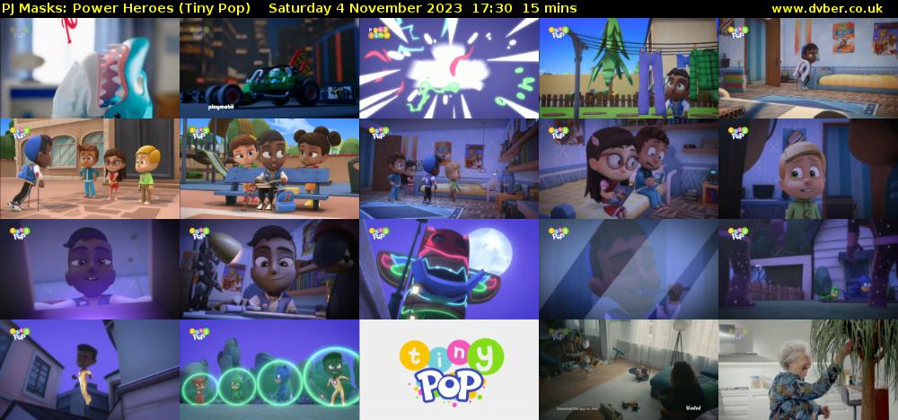 PJ Masks: Power Heroes (Tiny Pop) Saturday 4 November 2023 17:30 - 17:45