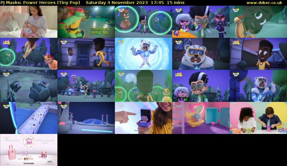 PJ Masks: Power Heroes (Tiny Pop) Saturday 4 November 2023 17:45 - 18:00