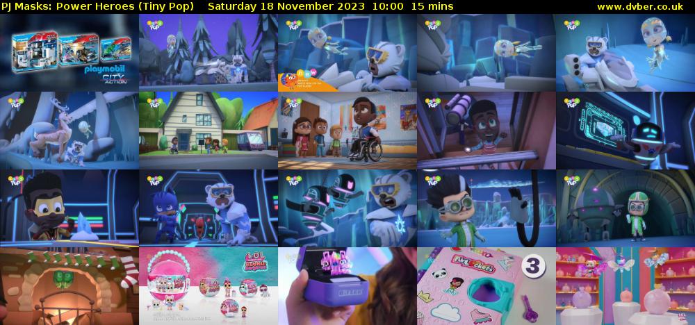 PJ Masks: Power Heroes (Tiny Pop) Saturday 18 November 2023 10:00 - 10:15