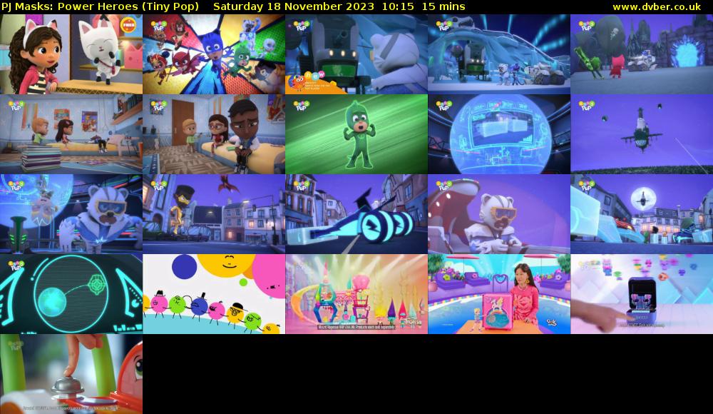 PJ Masks: Power Heroes (Tiny Pop) Saturday 18 November 2023 10:15 - 10:30