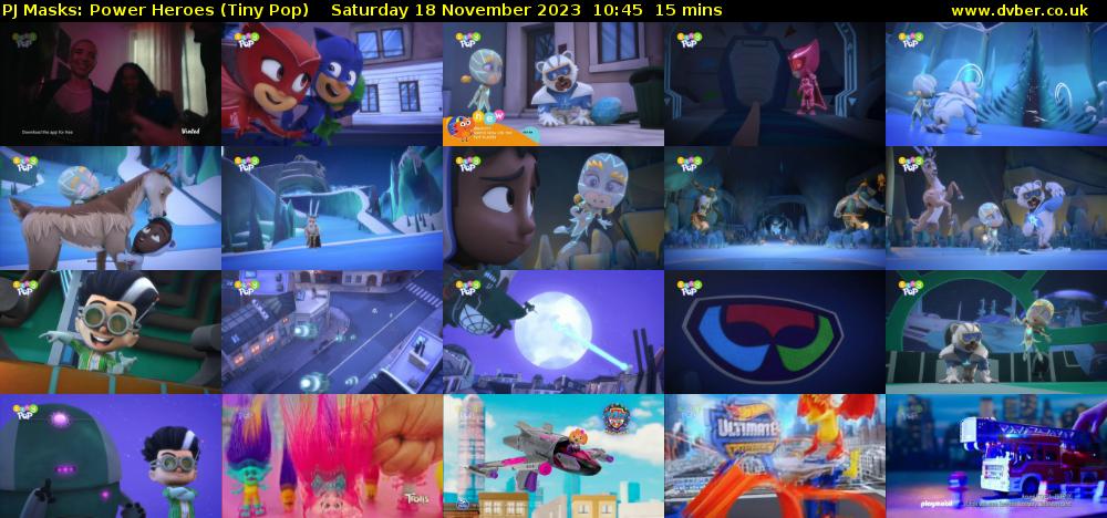 PJ Masks: Power Heroes (Tiny Pop) Saturday 18 November 2023 10:45 - 11:00