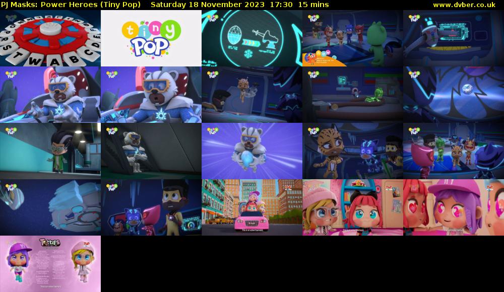 PJ Masks: Power Heroes (Tiny Pop) Saturday 18 November 2023 17:30 - 17:45