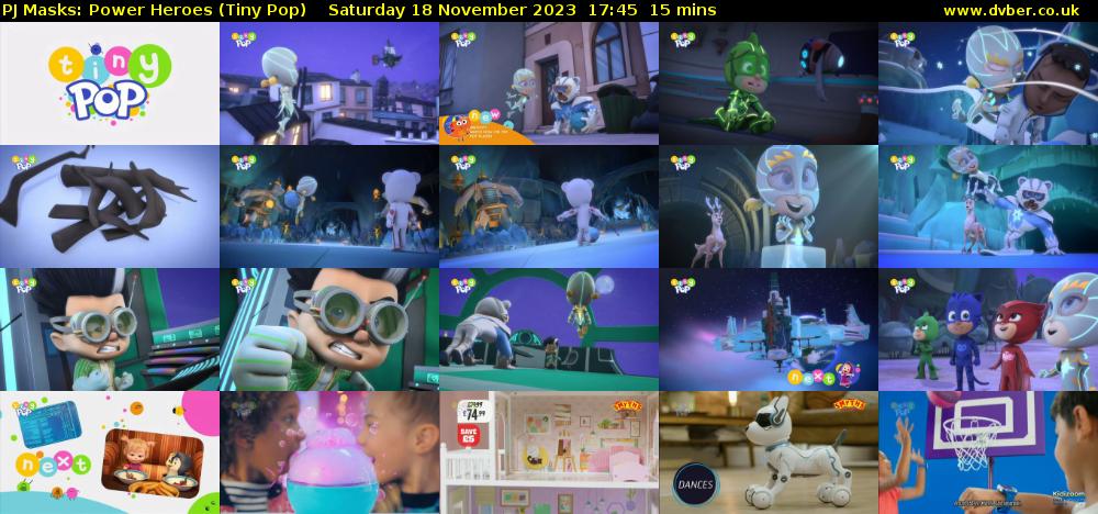 PJ Masks: Power Heroes (Tiny Pop) Saturday 18 November 2023 17:45 - 18:00
