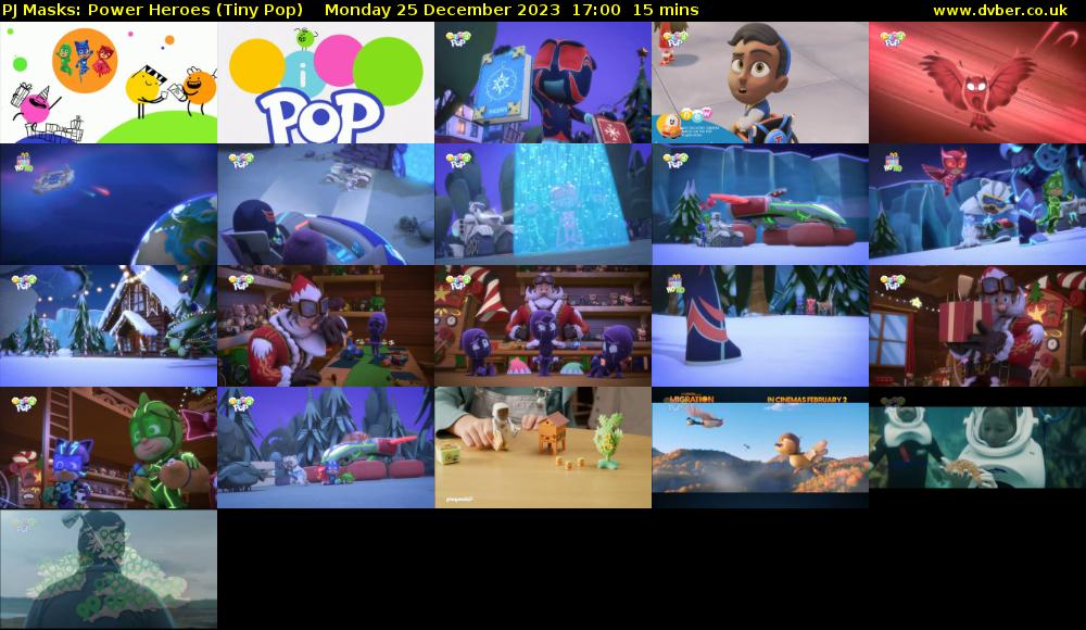 PJ Masks: Power Heroes (Tiny Pop) Monday 25 December 2023 17:00 - 17:15