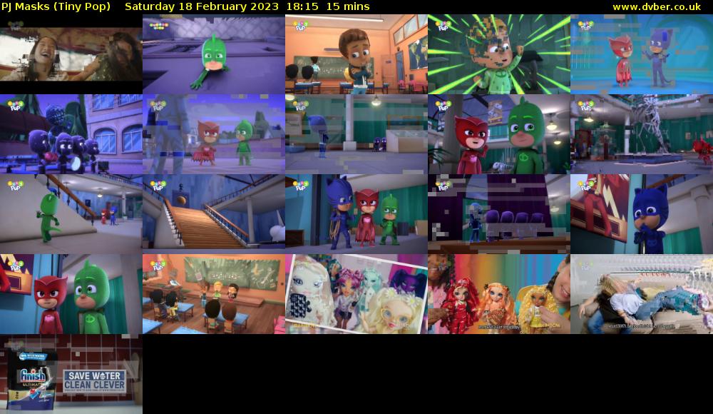 PJ Masks (Tiny Pop) Saturday 18 February 2023 18:15 - 18:30