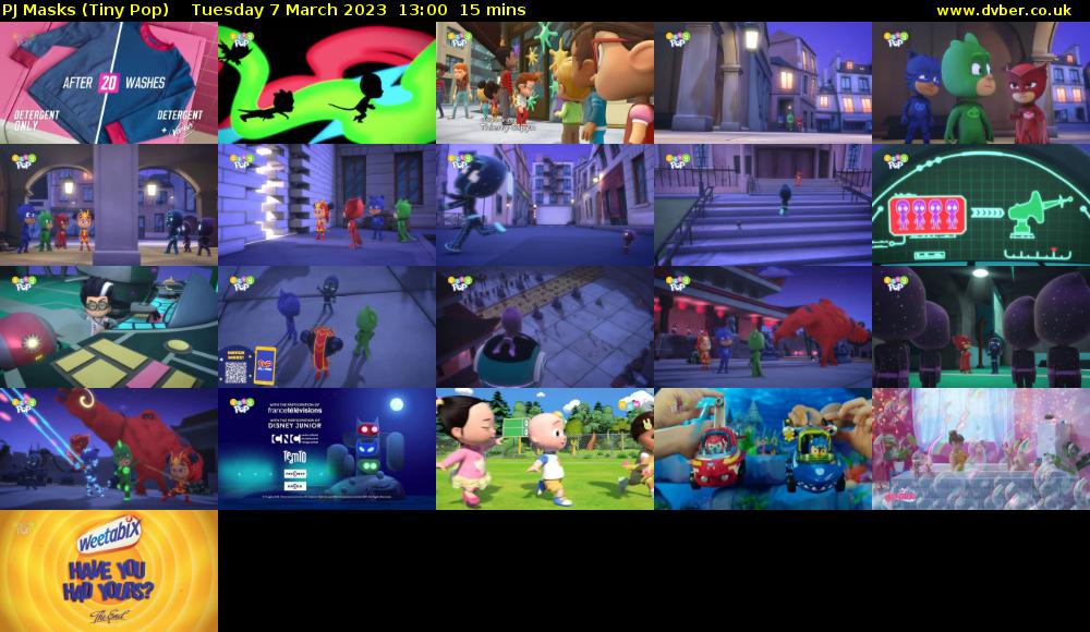 PJ Masks (Tiny Pop) Tuesday 7 March 2023 13:00 - 13:15