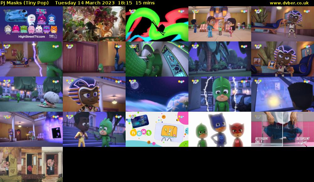 PJ Masks (Tiny Pop) Tuesday 14 March 2023 18:15 - 18:30