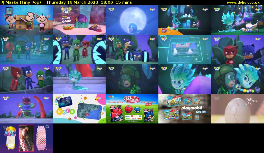 PJ Masks (Tiny Pop) Thursday 16 March 2023 18:00 - 18:15
