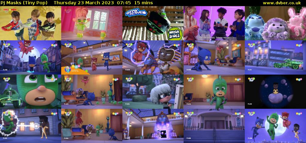 PJ Masks (Tiny Pop) Thursday 23 March 2023 07:45 - 08:00