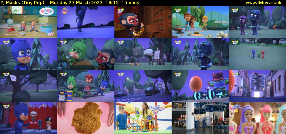 PJ Masks (Tiny Pop) Monday 27 March 2023 18:15 - 18:30