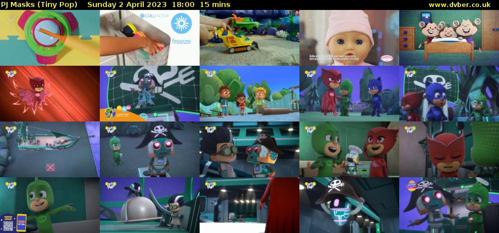 PJ Masks (Tiny Pop) Sunday 2 April 2023 18:00 - 18:15