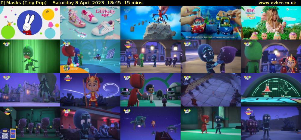 PJ Masks (Tiny Pop) Saturday 8 April 2023 18:45 - 19:00